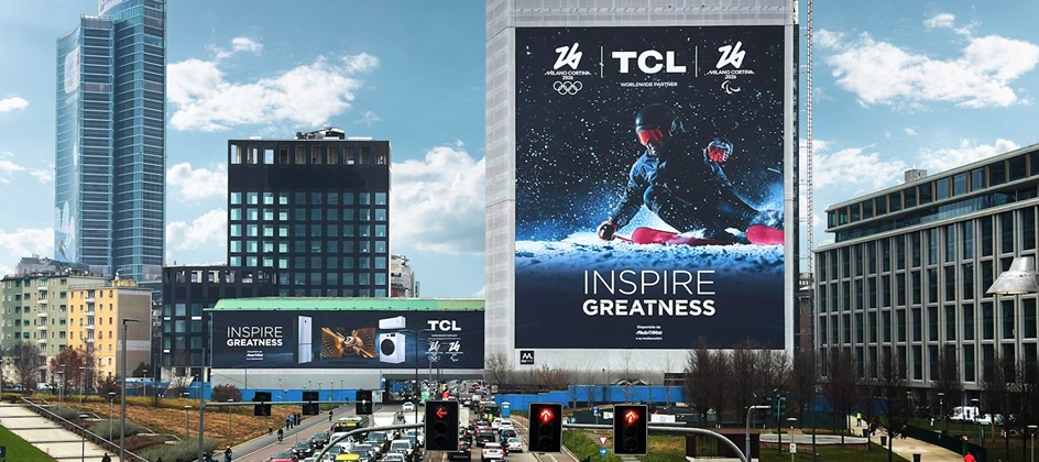 TCL brings Inspire Greatness campaign to Milan streets
